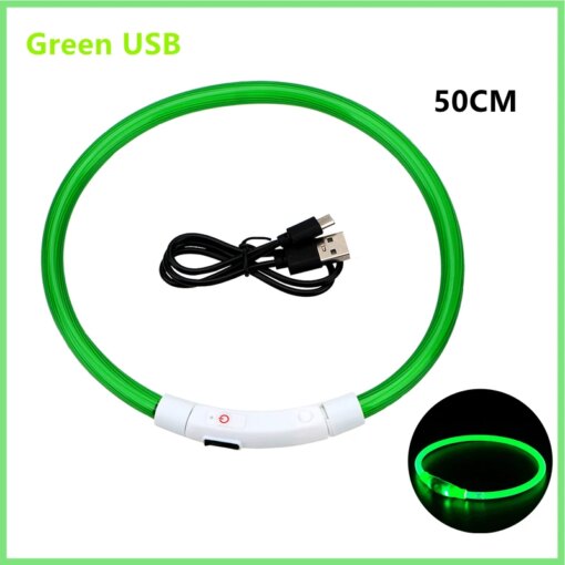 Collare luminoso ricaricabile USB - immagine 4