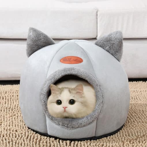 Cozy House Bed with Cat Ears - immagine 4
