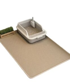 Tappetino Igienico Doppio Strato Antiscivolo per Lettiera Gatto