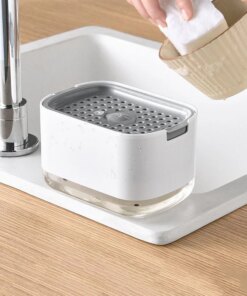 Alternative view of Dispenser Sapone Cucina con Portasponge Integrato