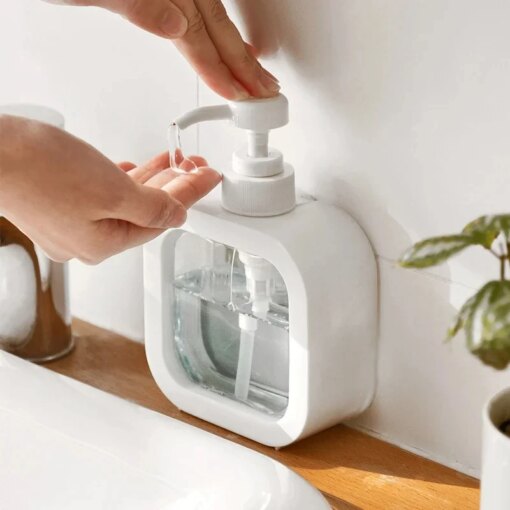 Dispenser Sapone Bagno 300/500ml Ricaricabile Portatile - immagine 4