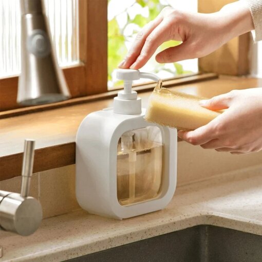 Dispenser Sapone Bagno 300/500ml Ricaricabile Portatile - immagine 2