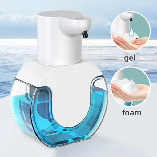 Dispenser Sapone Automatico Schiumogeno Ricaricabile USB - Bianco - immagine 5
