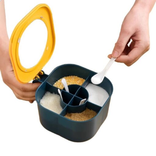 Set 4 Porta Spezie Ermetici Grande Capacità - immagine 4