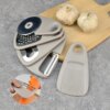 Set 5 Utensili Cucina Impilabili Grigio