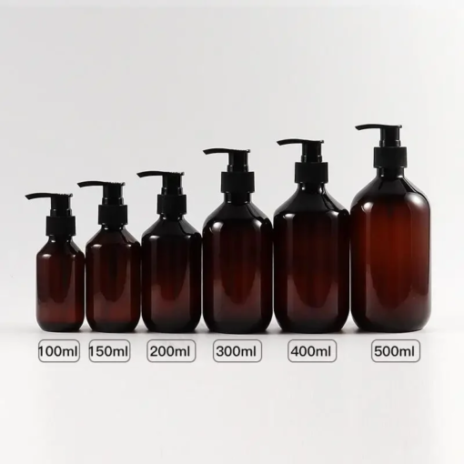 Flaconi Dispenser Vuoti con Pompa 100/200/300/400/500ml - Plastica PET Ricaricabili per Sapone, Shampoo, Detersivo - immagine 4