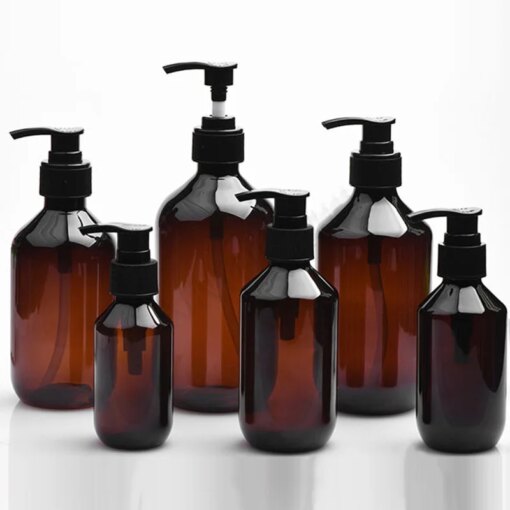Flaconi Dispenser Vuoti con Pompa 100/200/300/400/500ml - Plastica PET Ricaricabili per Sapone, Shampoo, Detersivo