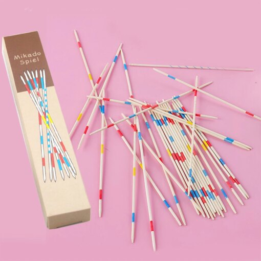 Mikado in Legno - Gioco da Tavolo per Adulti e Bambini