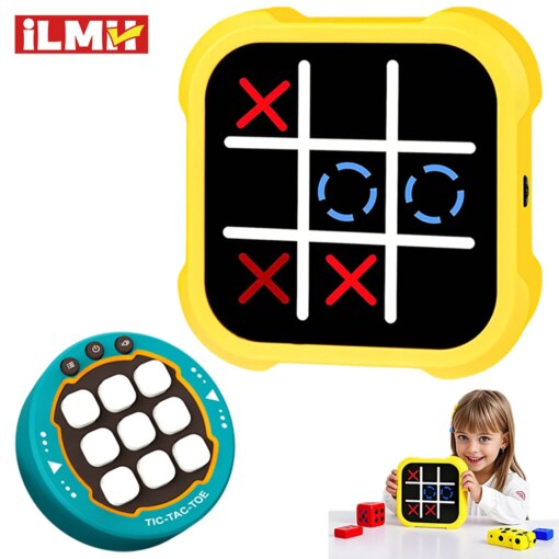 Tris Elettronico Portatile - Gioco da Viaggio per Tutte le Età con Allenamento Memoria
