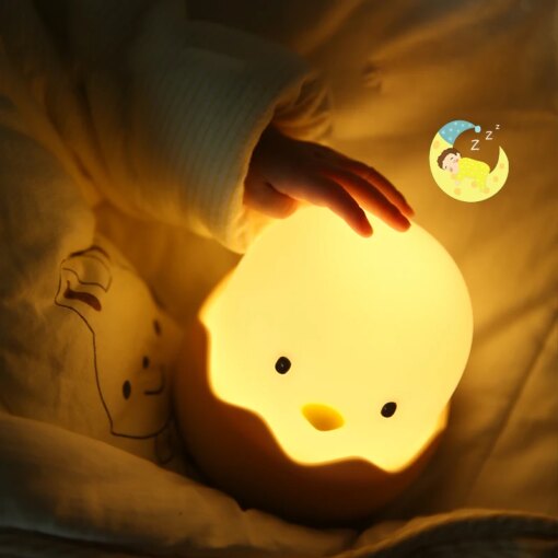 Luce Notturna Pulcino - LED Ricaricabile Touch - immagine 4