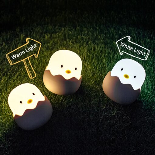 Luce Notturna Pulcino - LED Ricaricabile Touch - immagine 5