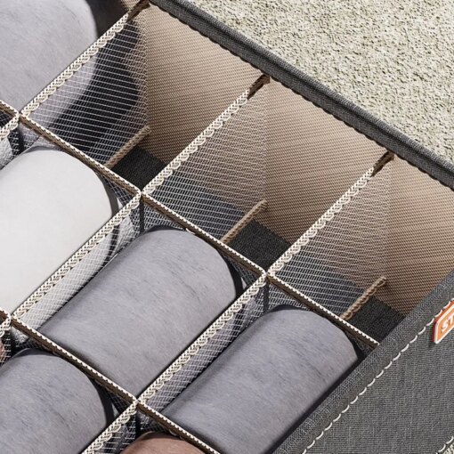 Organizer Cassetti Armadio, Set Scatole Porta Biancheria Intima e Calzini - immagine 5