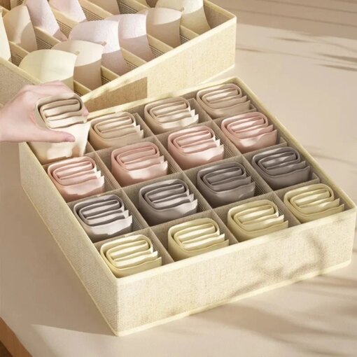 Organizer Intimo Reggiseni Calzini Cassettiera Pieghevole Armadio - immagine 5