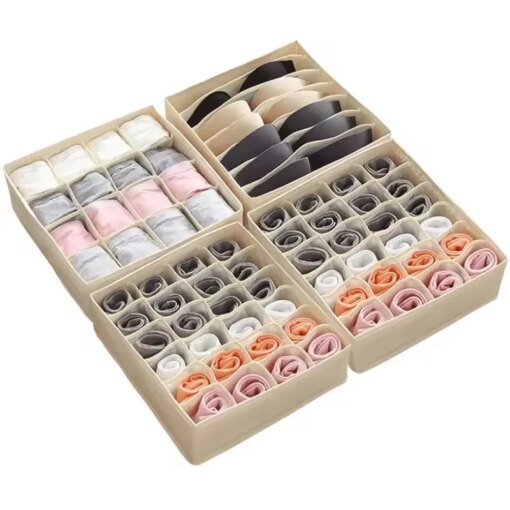 Organizer Intimo Reggiseni Calzini Cassettiera Pieghevole Armadio - immagine 6