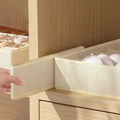 Organizer Intimo Reggiseni Calzini Cassettiera Pieghevole Armadio - immagine 4
