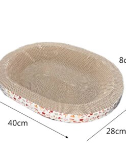 Alternative view of Tiragraffi per Gatti Ovale in Cartone - Proteggi i Mobili e Diverti il tuo Micio