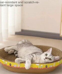 Tiragraffi Ovale per Gatti in Cartone - Proteggi i tuoi Mobili!