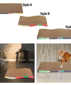 Alternative view of Tiragraffi in Cartone Ondulato per Gatti - Protezione Divani e Relax