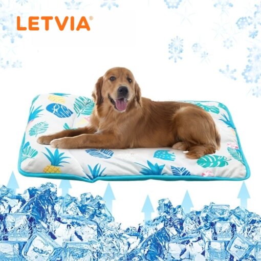 Tappetino Refrigerante Estivo per Cani e Gatti - Fantasia Cartoni Animati Blu